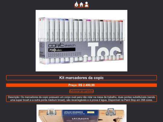 produtos screenshot