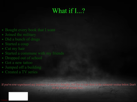 HTML/FinalWebsite_ImpulsiveThoughts screenshot