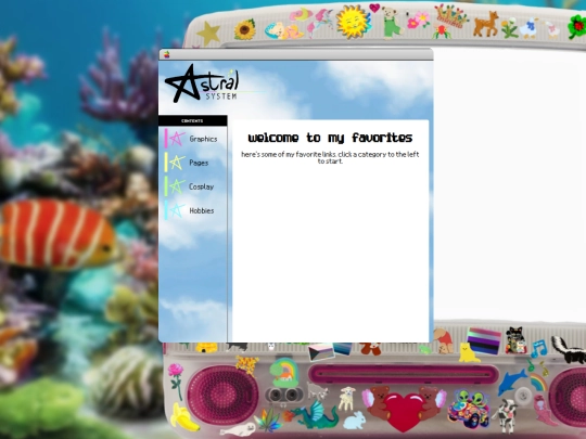 favorites screenshot