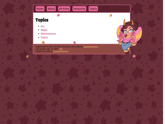 blog/tags screenshot