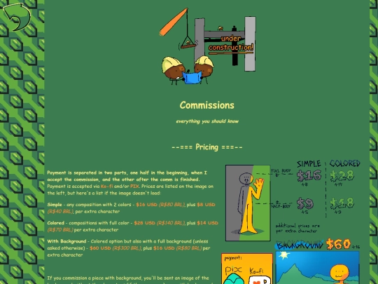 commissions screenshot