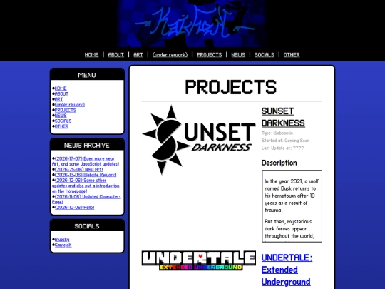 projects screenshot