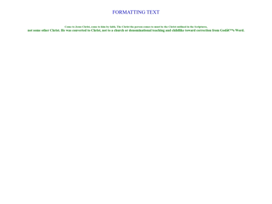 Formattingtext screenshot