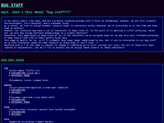 bugstuff screenshot