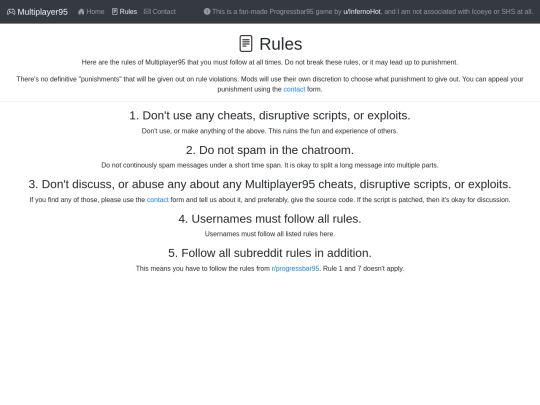 rules screenshot