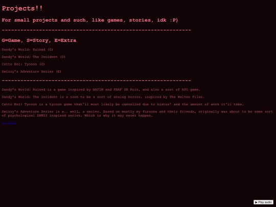 projects screenshot