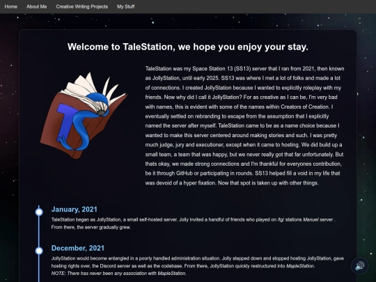 TaleStation-Creative/about screenshot