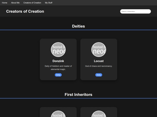 creators-of-creation-characters screenshot