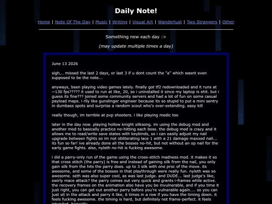 Notes/NoteOfTheDay screenshot