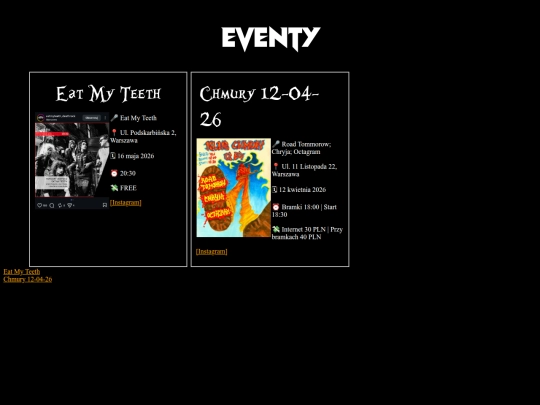 eventy screenshot