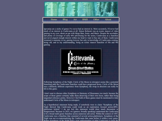 blog/com screenshot