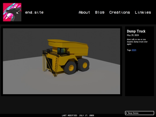 creations/3d/dump_truck screenshot