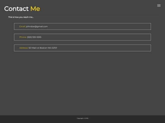 contact screenshot
