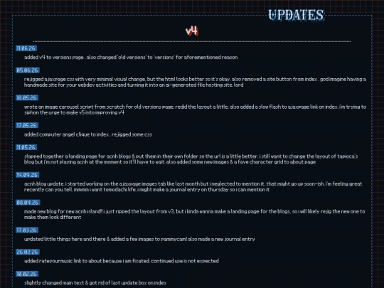 updates screenshot