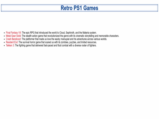 index screenshot
