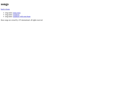 songs screenshot