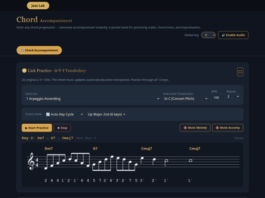 en/jazz-lab-studio screenshot