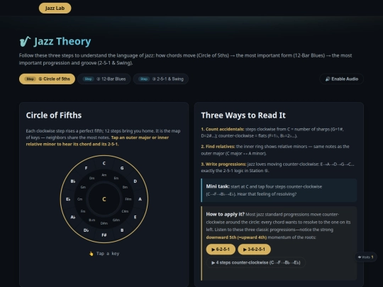 en/jazz-lab-theory screenshot