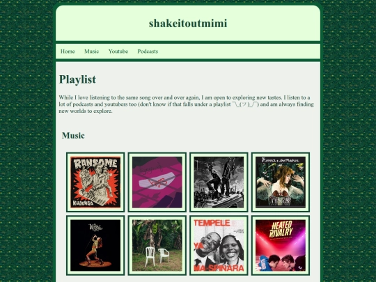 My playlist screenshot