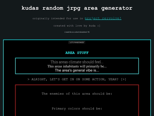 tests/randomareaideagenerator screenshot