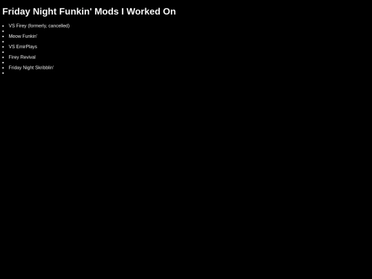 Mods screenshot