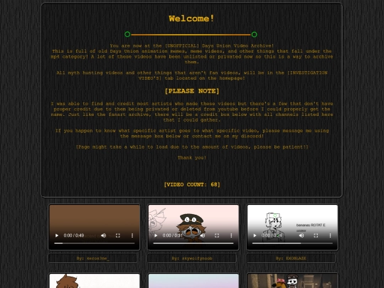 videos screenshot