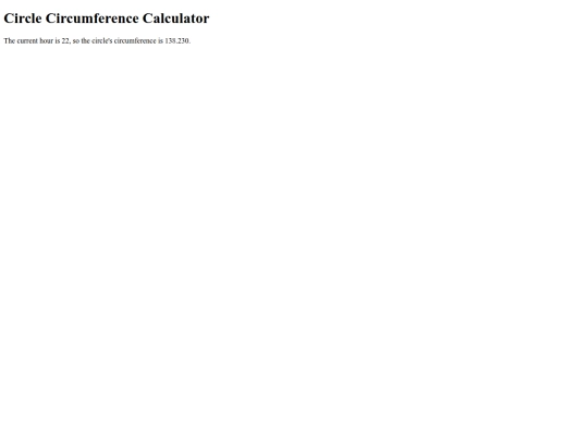 Circle_Calculator screenshot