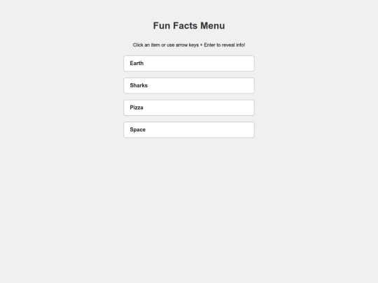 Interactivemenu screenshot