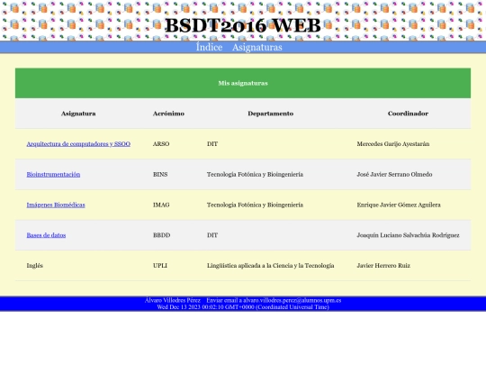 asignaturas screenshot
