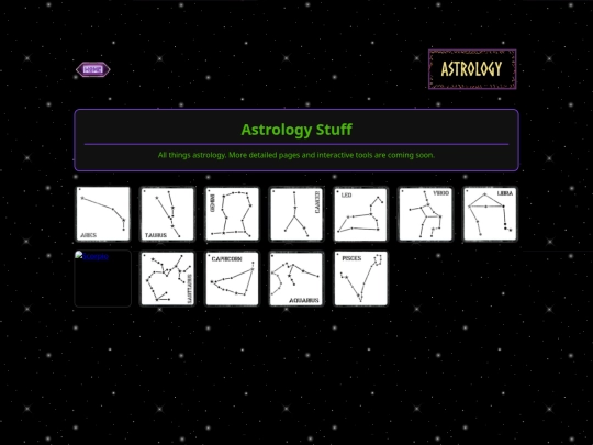 astrology screenshot