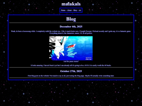 blog screenshot