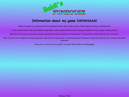 Information screenshot