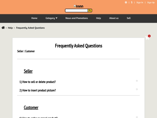 faq screenshot