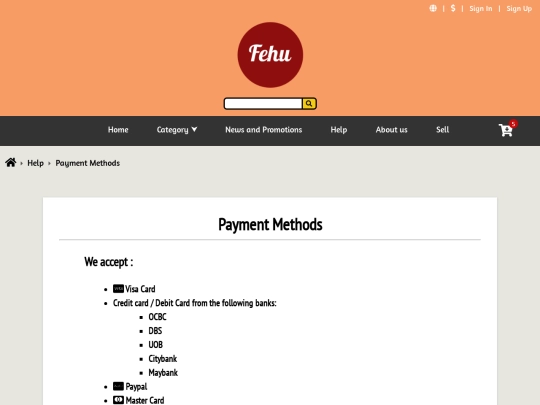 payment_methods screenshot