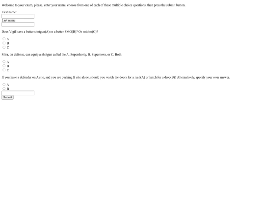 mathtest screenshot