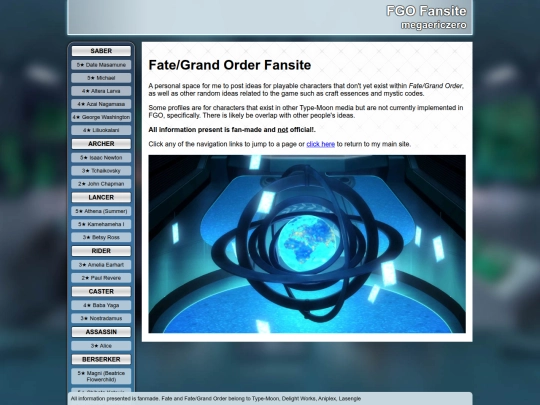 fgo-fansite screenshot