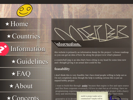 information screenshot