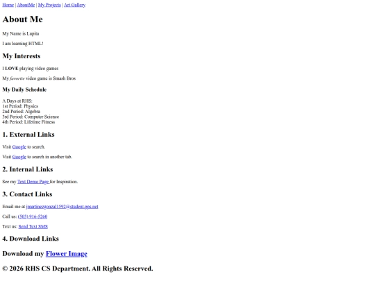 aboutme screenshot