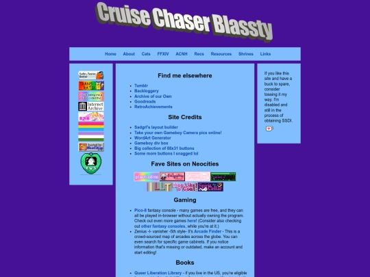 links screenshot