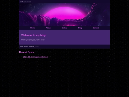 blog screenshot
