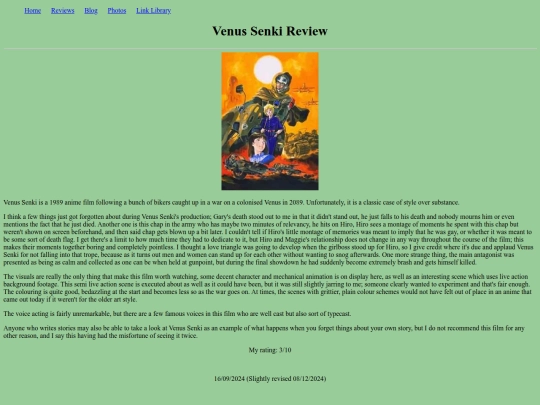 reviews/venussenki screenshot