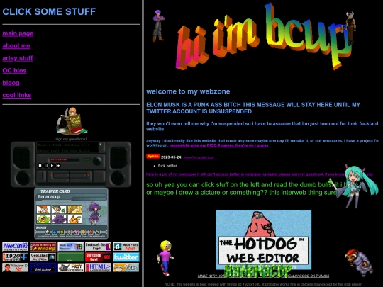 links screenshot