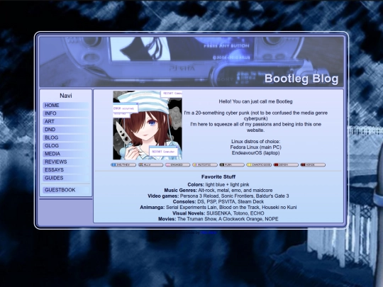 info screenshot