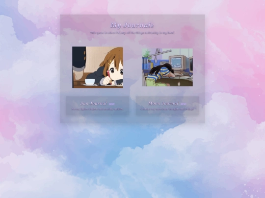 Journals screenshot