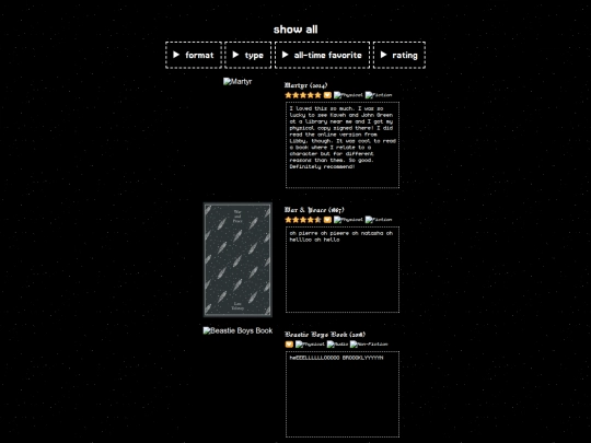 collections/book screenshot