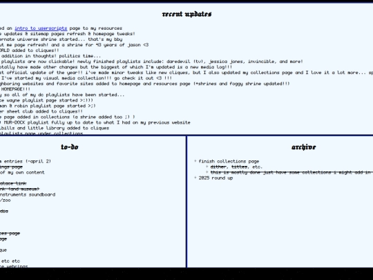 siteupdates screenshot