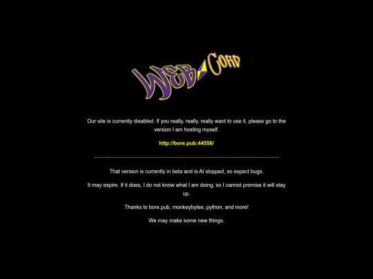 Webcord screenshot