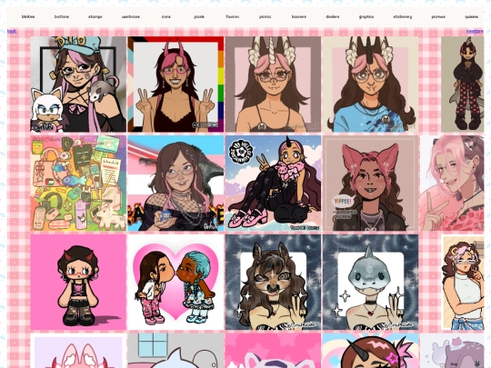 main.page/beach.house/desk/computer/digital.collections/picrews screenshot
