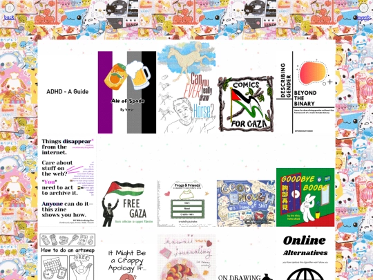 main.page/beach.house/desk/computer/zines screenshot