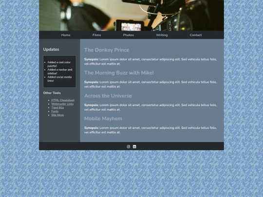 writing screenshot